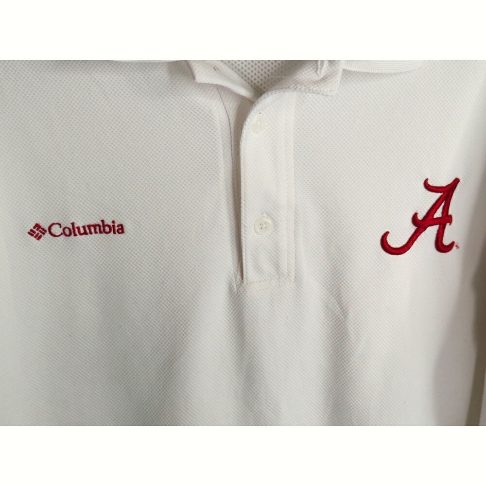 Columbia PFG Alabama Men's White Polo Shirt XL Casual Outdoor - Picture 3 of 9